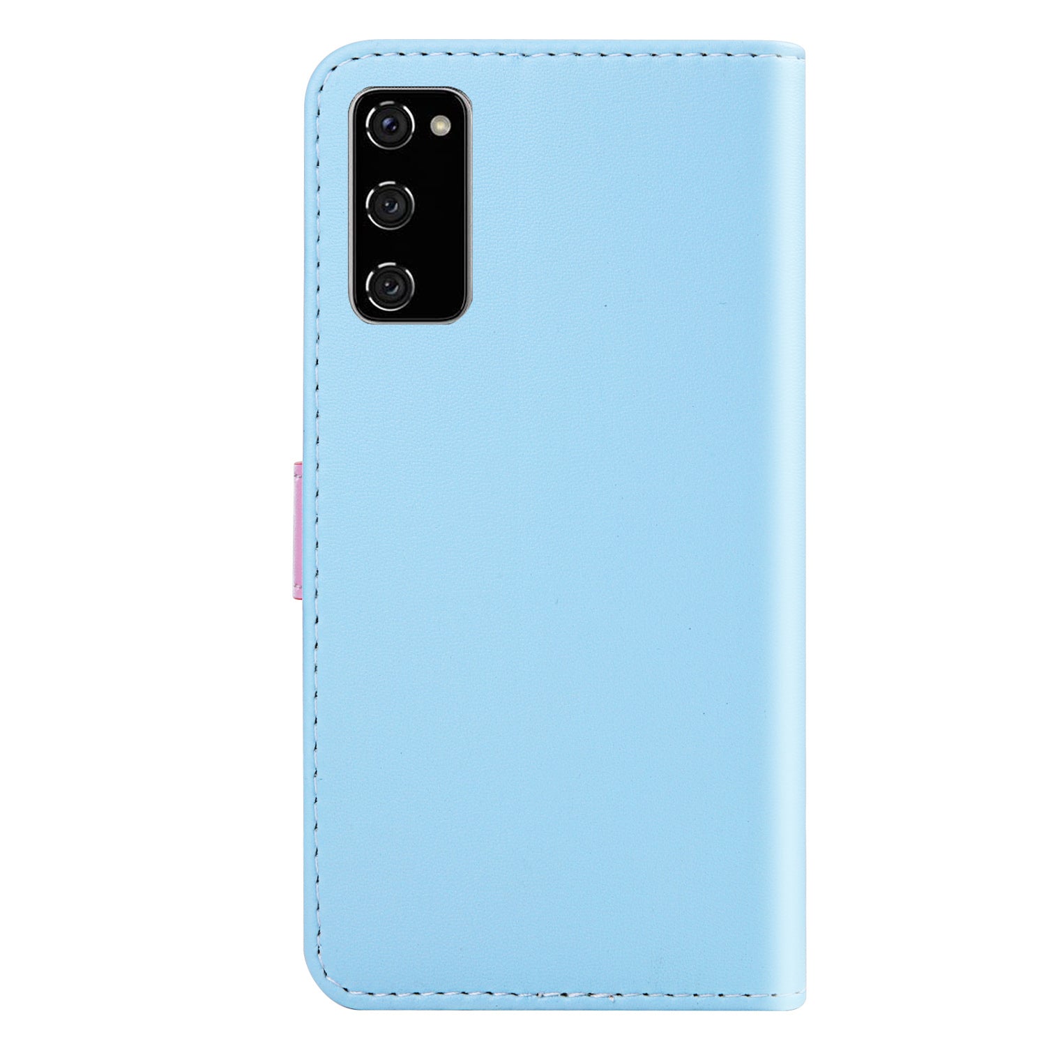 Tricolor PU Leather with Stand Case for Samsung Galaxy S20 FE 4G/FE 5G/S20 Lite/S20 FE 2022 - Blue/Purple/Grey Tricolor PU Leather with Stand Case for Samsung Galaxy S20 FE 4G/FE 5G/S20 Lite/S20 FE 2022 - Blue/Purple/Grey